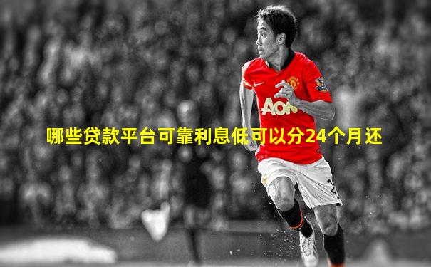 哪些贷款平台可靠利息低可以分24个月还