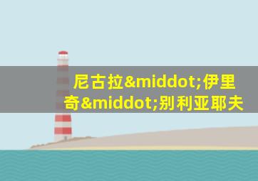 尼古拉·伊里奇·别利亚耶夫