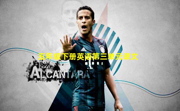 五年级下册英语第三单元译文