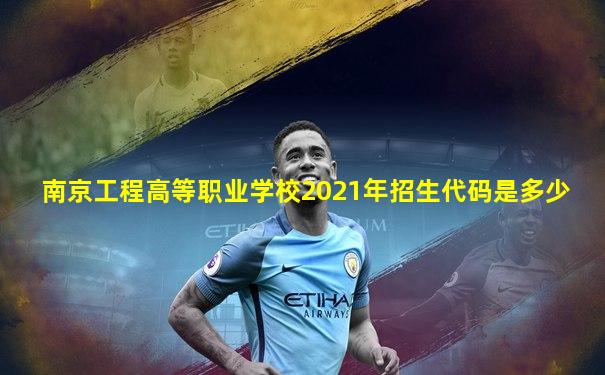 南京工程高等职业学校2021年招生代码是多少