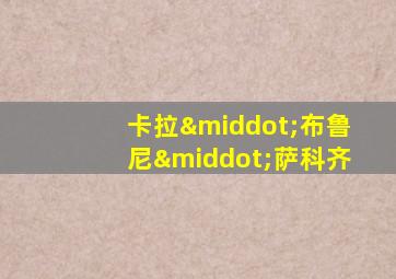卡拉·布鲁尼·萨科齐