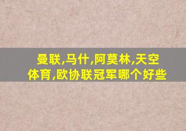 曼联,马什,阿莫林,天空体育,欧协联冠军哪个好些