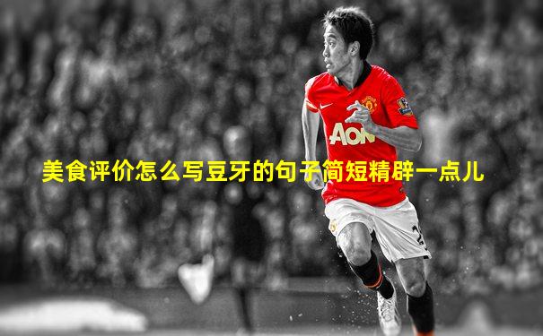 美食评价怎么写豆牙的句子简短精辟一点儿