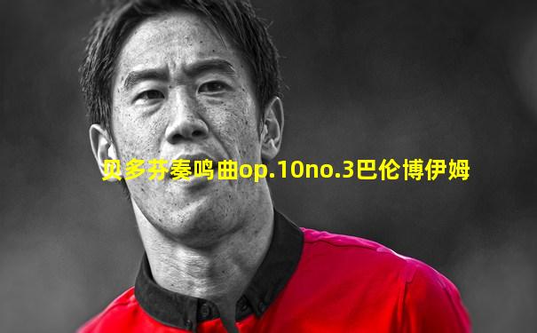 贝多芬奏鸣曲op.10no.3巴伦博伊姆